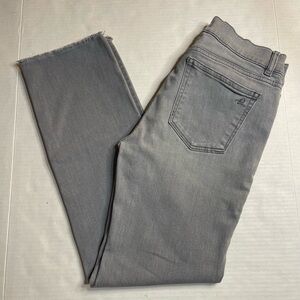 DL1961 Womens Mara Straight Mid Rise Jeans Overcast Grey 26 City Bohemian